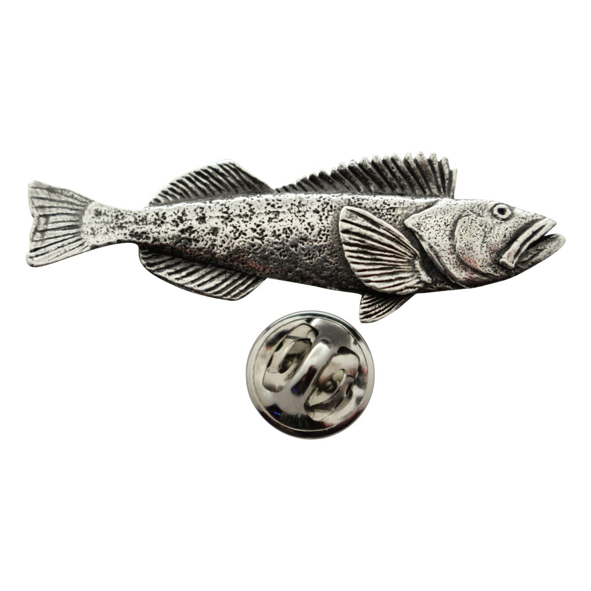 Lingcod Pin ~ Antiqued Pewter ~ Lapel Pin ~ Sarah's Treats & Treasures